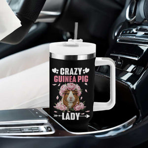 Funny Crazy Guinea Pig Lady Tumbler With Handle Cavy Mom Gift TS12 Print Your Wear