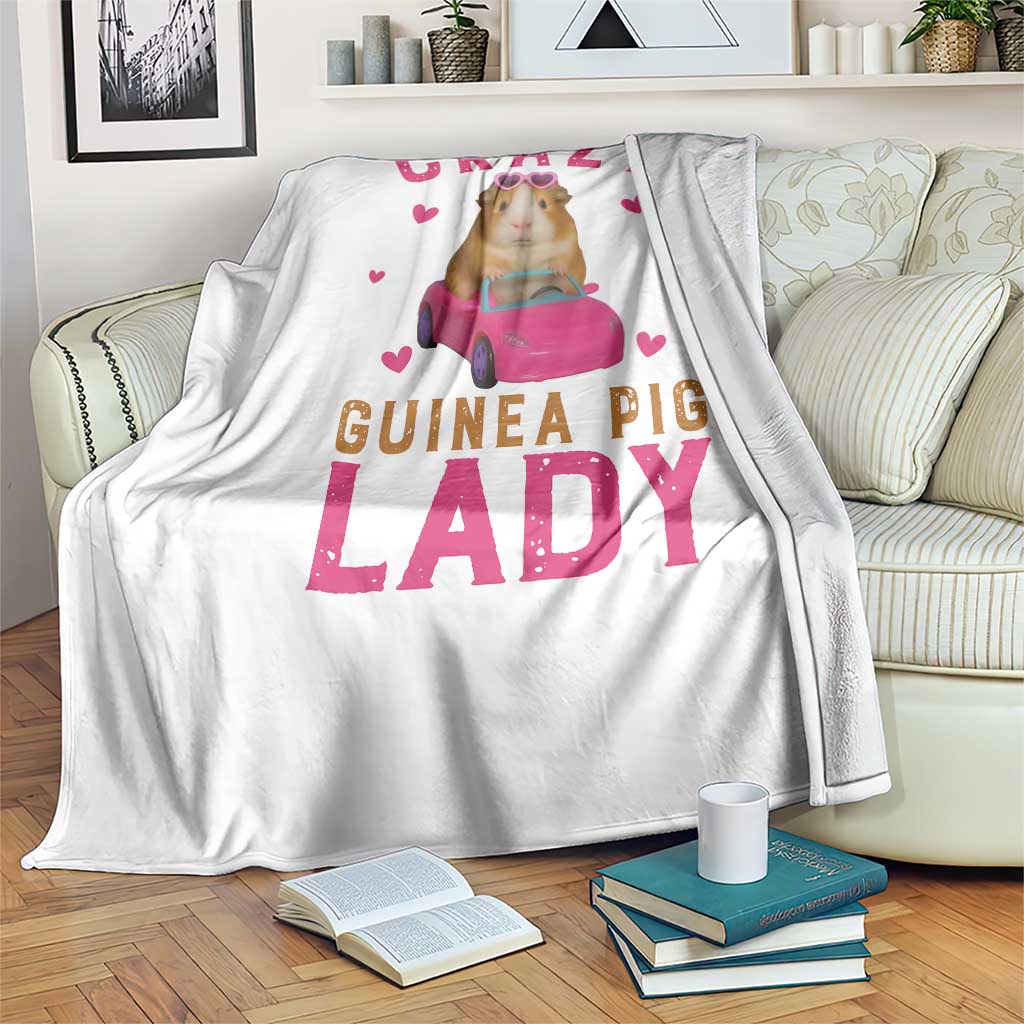 Crazy Guinea Pig Lady Throw Blanket Funny Pet Lover Gift TS12 Print Your Wear