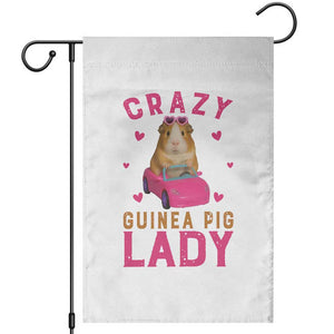 Crazy Guinea Pig Lady Garden Flag Funny Pet Lover Gift TS12 White Print Your Wear
