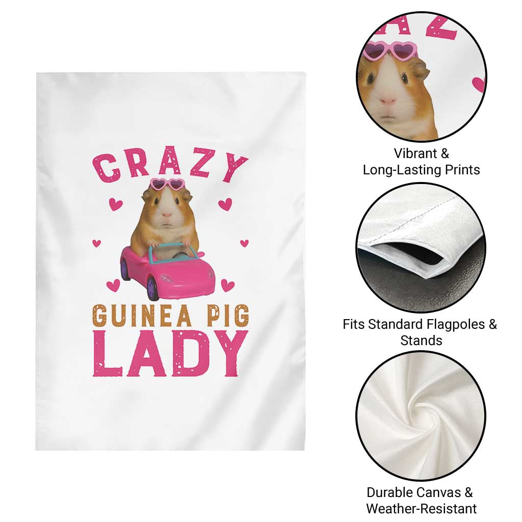 Crazy Guinea Pig Lady Garden Flag Funny Pet Lover Gift TS12 Print Your Wear