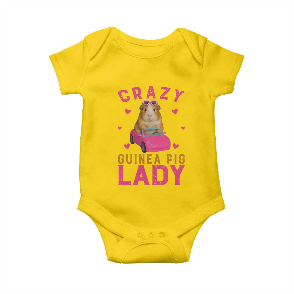 Crazy Guinea Pig Lady Baby Onesie Funny Pet Lover Gift TS12 Daisy Print Your Wear