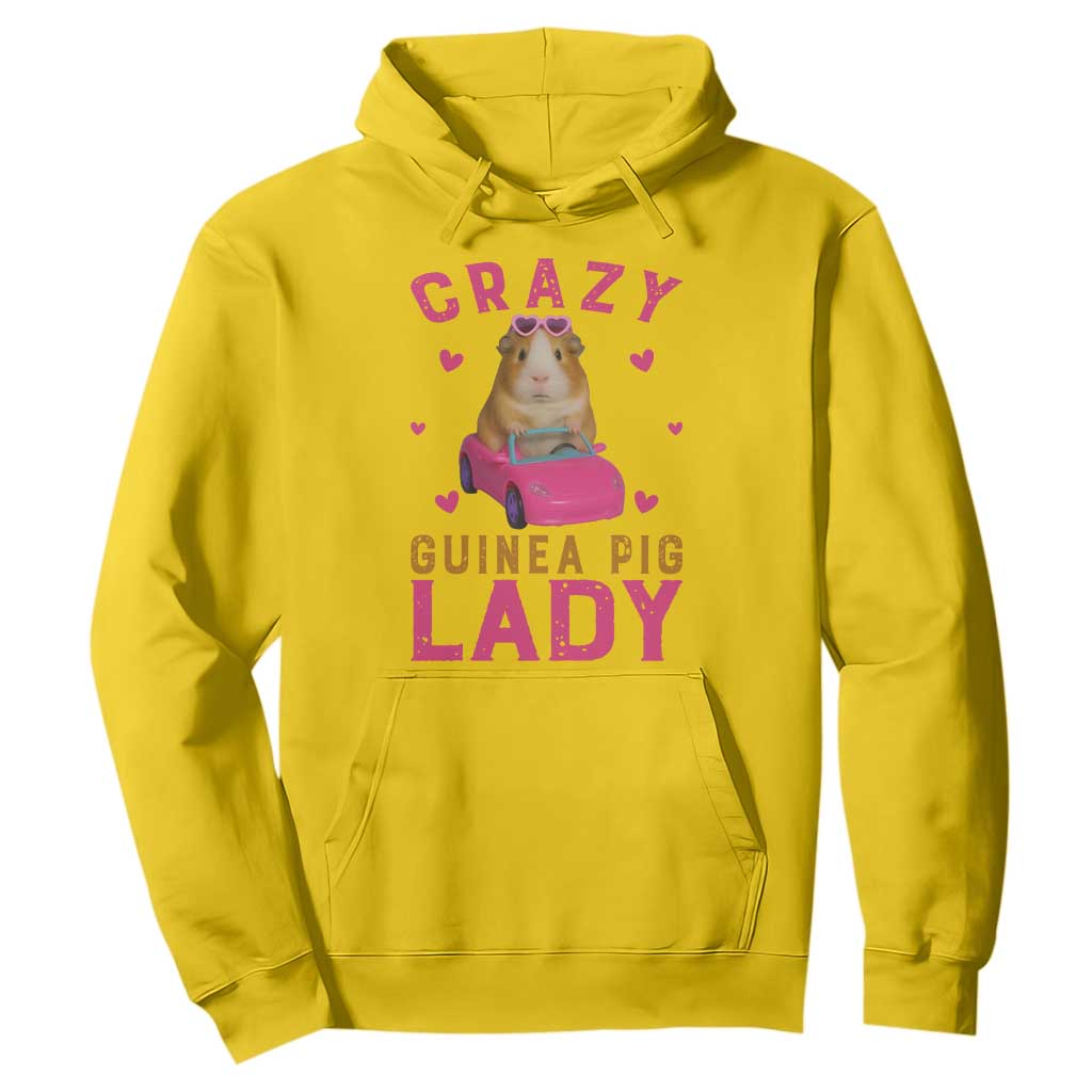 Crazy Guinea Pig Lady Hoodie Funny Pet Lover Gift TS12 Daisy Print Your Wear