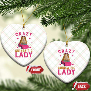 Crazy Guinea Pig Lady Ceramic Ornament Funny Pet Lover Gift TS12 Print Your Wear