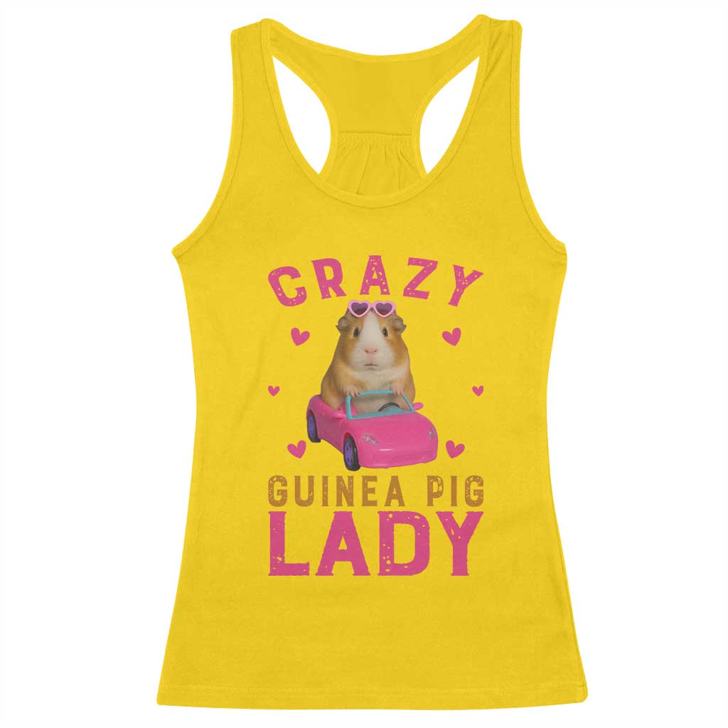 Crazy Guinea Pig Lady Racerback Tank Top Funny Pet Lover Gift TS12 Daisy Print Your Wear