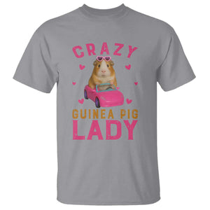 Crazy Guinea Pig Lady T Shirt Funny Pet Lover Gift TS12 Sport Gray Print Your Wear