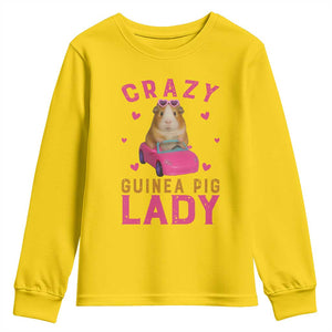 Crazy Guinea Pig Lady Youth Sweatshirt Funny Pet Lover Gift TS12 Daisy Print Your Wear