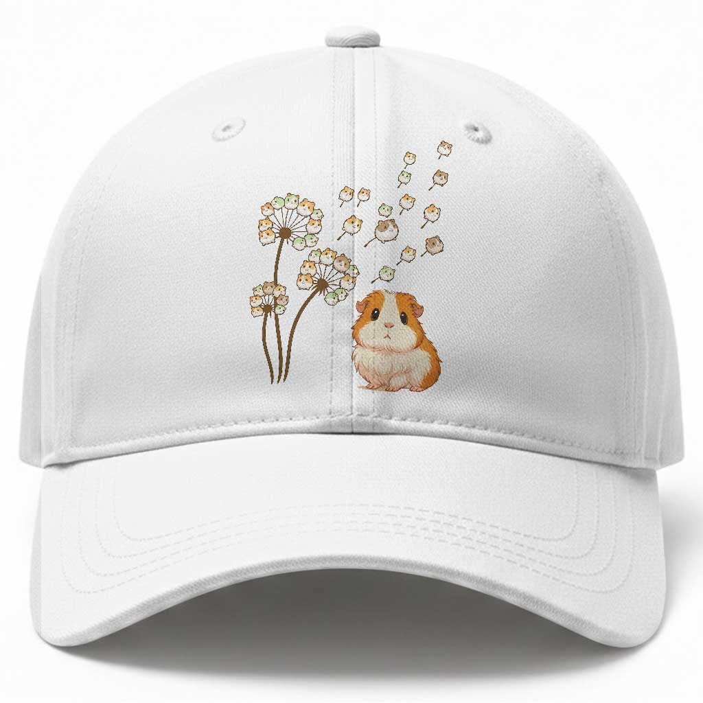 Flower Guinea Pig Dandelion Baseball Cap Funny Cavy Lover Gift TS12 Print Your Wear