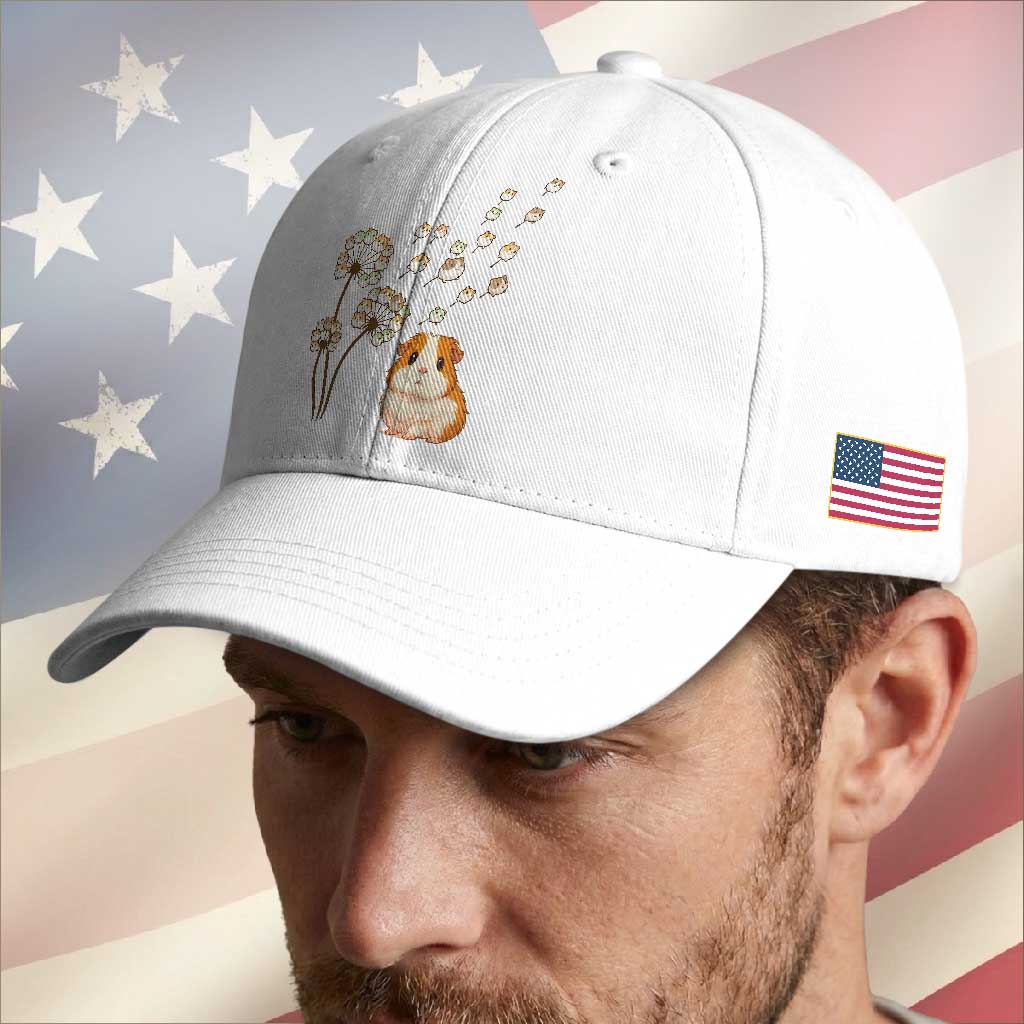 Flower Guinea Pig Dandelion Baseball Cap Funny Cavy Lover Gift TS12 Print Your Wear