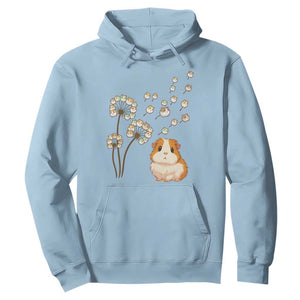 Flower Guinea Pig Dandelion Hoodie Funny Cavy Lover Gift TS12 Light Blue Print Your Wear