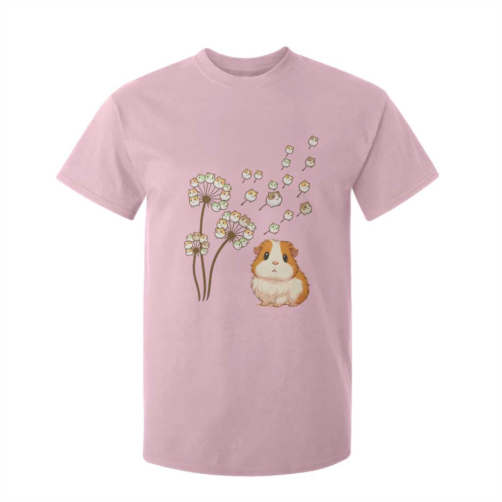 Flower Guinea Pig Dandelion T Shirt For Kid Funny Cavy Lover Gift TS12 Light Pink Print Your Wear
