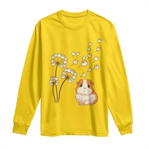 Flower Guinea Pig Dandelion Long Sleeve Shirt Funny Cavy Lover Gift TS12 Daisy Print Your Wear