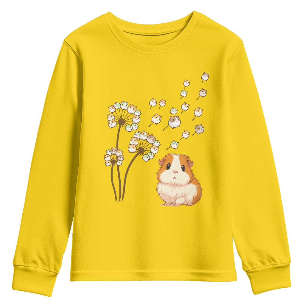 Flower Guinea Pig Dandelion Youth Sweatshirt Funny Cavy Lover Gift TS12 Daisy Print Your Wear