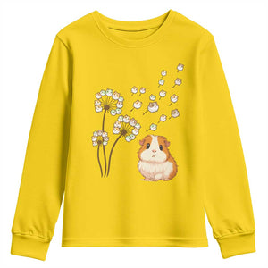 Flower Guinea Pig Dandelion Youth Sweatshirt Funny Cavy Lover Gift TS12 Daisy Print Your Wear