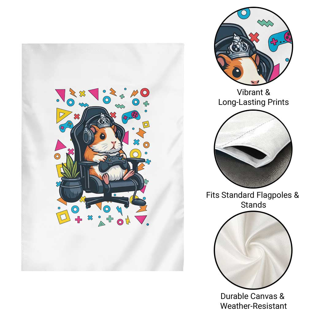 Funny Guinea Pigs And Gaming Lover Gift For Kid Garden Flag TS12 Print Your Wear