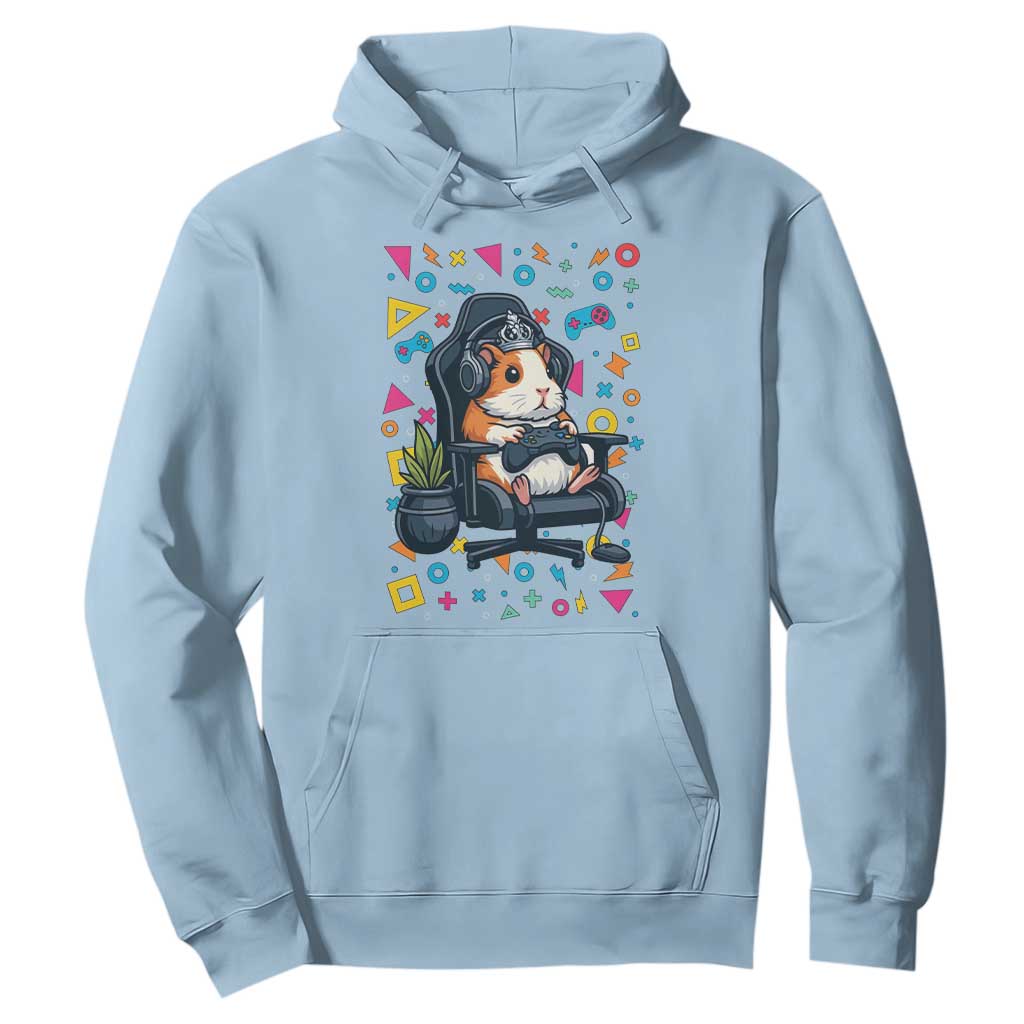 Funny Guinea Pigs And Gaming Lover Gift For Kid Hoodie TS12 Light Blue Print Your Wear