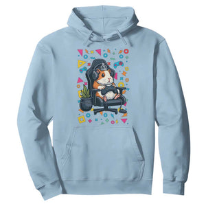 Funny Guinea Pigs And Gaming Lover Gift For Kid Hoodie TS12 Light Blue Print Your Wear