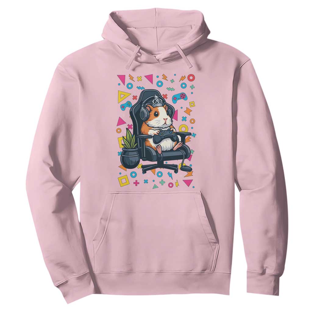 Funny Guinea Pigs And Gaming Lover Gift For Kid Hoodie TS12 Light Pink Print Your Wear