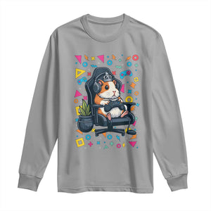 Funny Guinea Pigs And Gaming Lover Gift For Kid Long Sleeve Shirt TS12 Sport Gray Print Your Wear