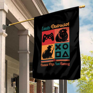 Funny Easily Distracted By Guinea Pigs And Gaming Garden Flag Game Lover Gift TS12 Print Your Wear