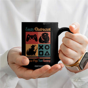 Funny Easily Distracted By Guinea Pigs And Gaming Coffee Mug Game Lover Gift TS12 Print Your Wear