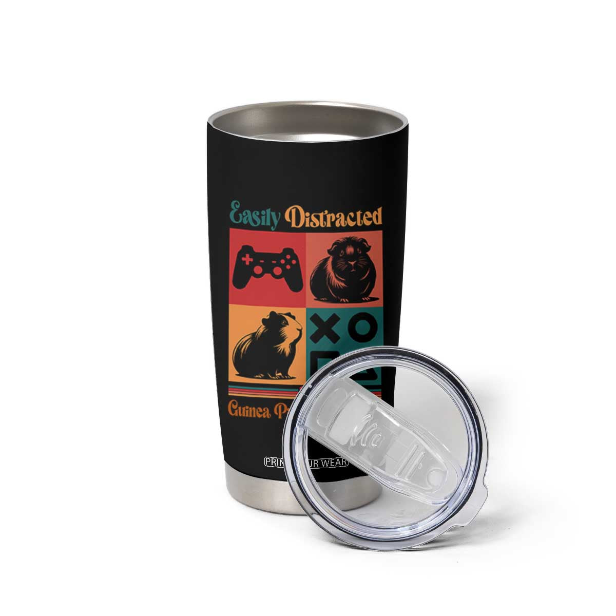 Funny Easily Distracted By Guinea Pigs And Gaming Tumbler Cup Game Lover Gift TS12 Print Your Wear