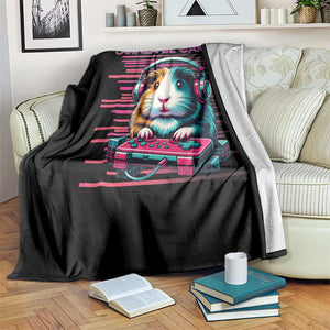Funny Guinea Pig Video Game Player Gift Throw Blanket Guinea Be Gaming TS12 Print Your Wear