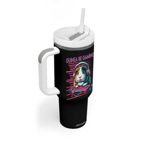 Funny Guinea Pig Video Game Player Gift Tumbler With Handle Guinea Be Gaming TS12 Print Your Wear