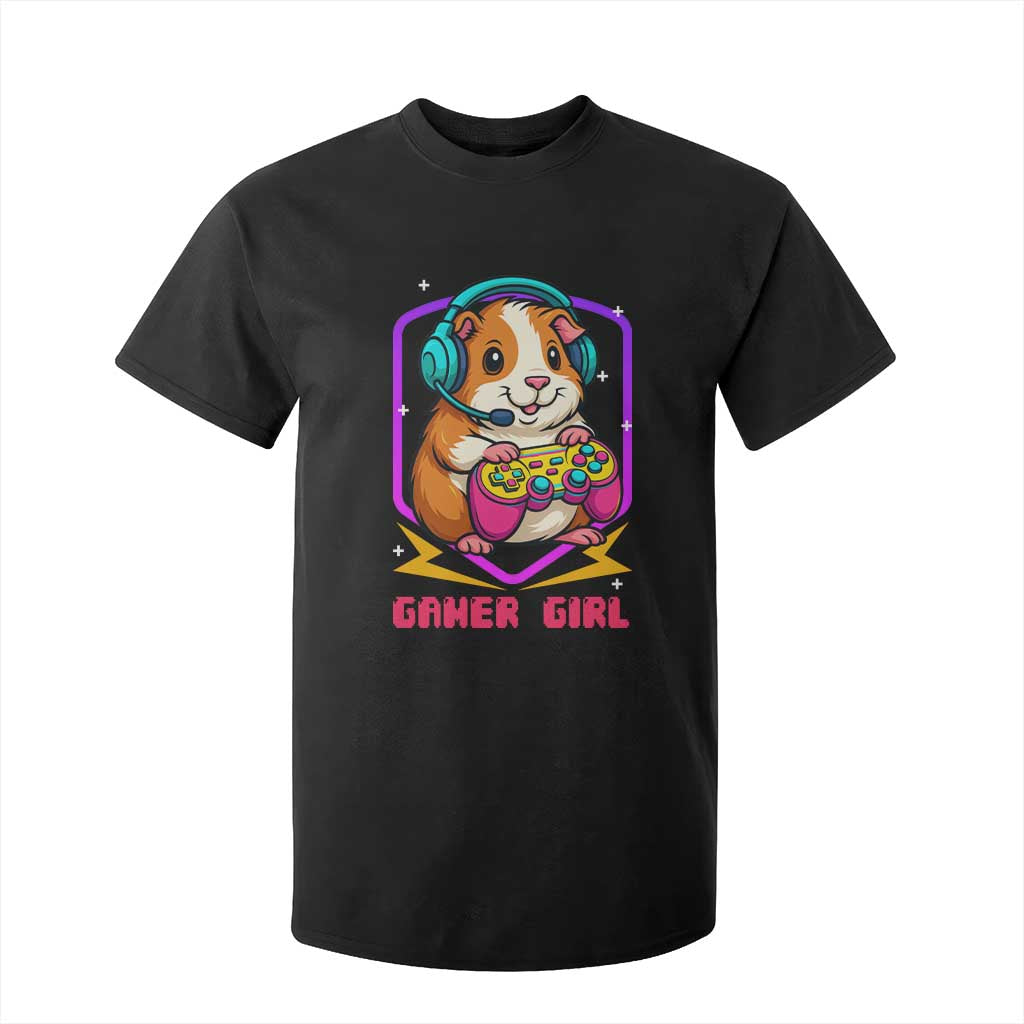 Guinea Pig Video Game Rodent Lover T Shirt For Kid Funny Gamers Girl Gift TS12 Black Print Your Wear