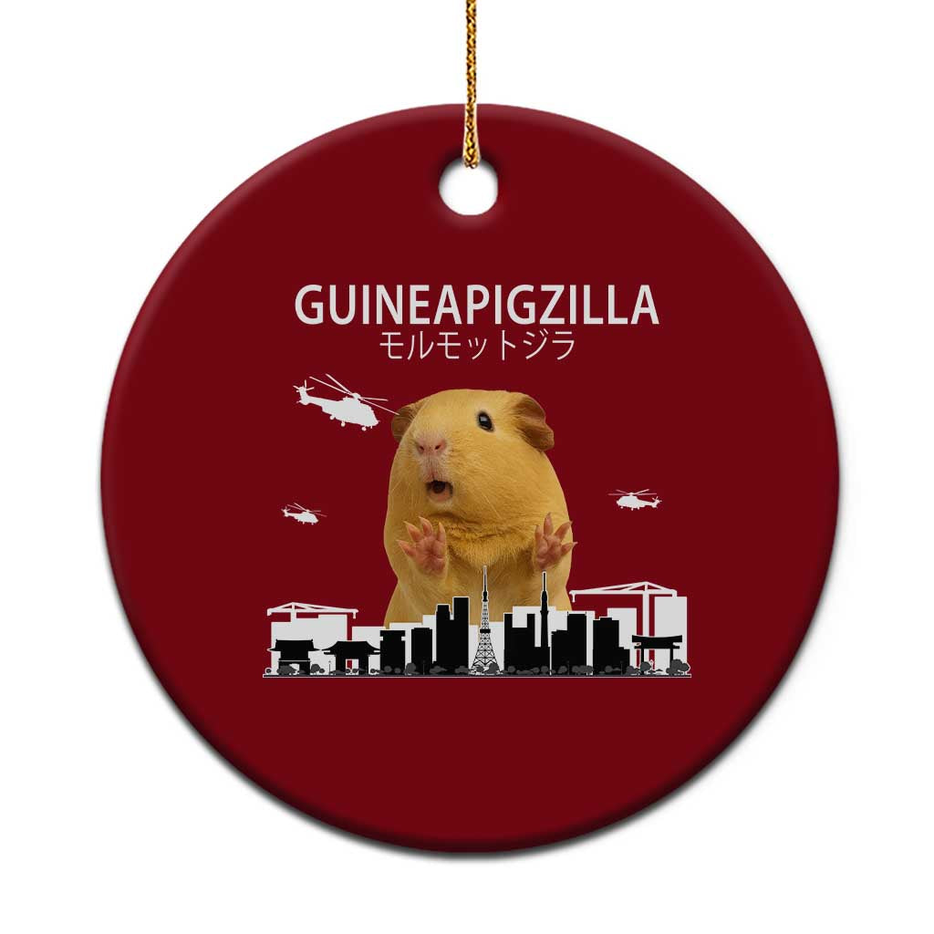 Funny Giant Guinea Pig Monster Roaring Tokyo Japan Ceramic Ornament Guineapigzilla TS12 1pc Red Print Your Wear