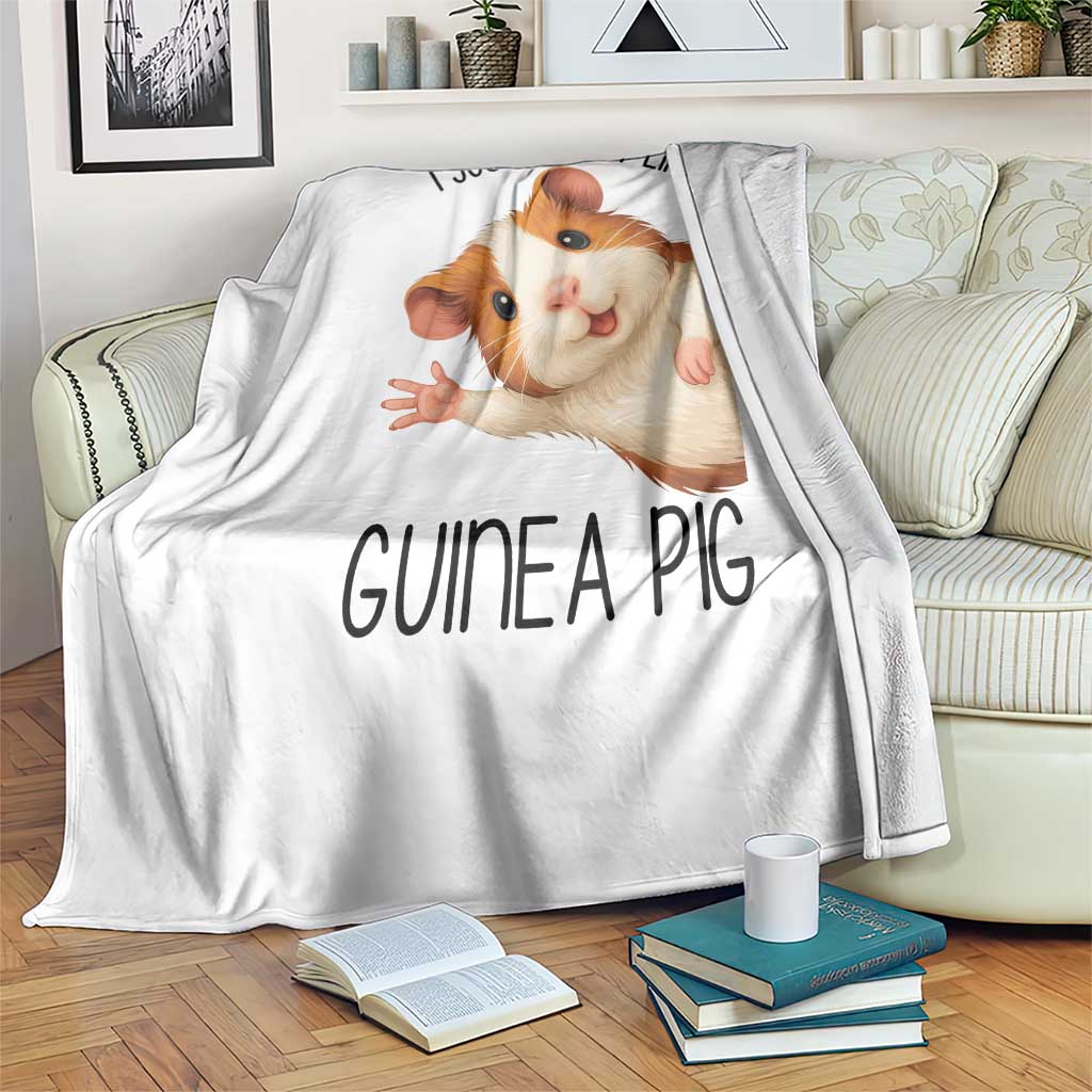 I Just Really Like Guinea Pigs Throw Blanket Funny Cavy Lover TS12 Print Your Wear