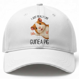 I Just Really Like Guinea Pigs Baseball Cap Funny Cavy Lover TS12 Print Your Wear