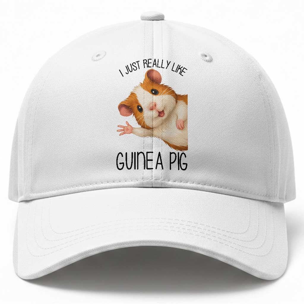 I Just Really Like Guinea Pigs Baseball Cap Funny Cavy Lover TS12 Print Your Wear
