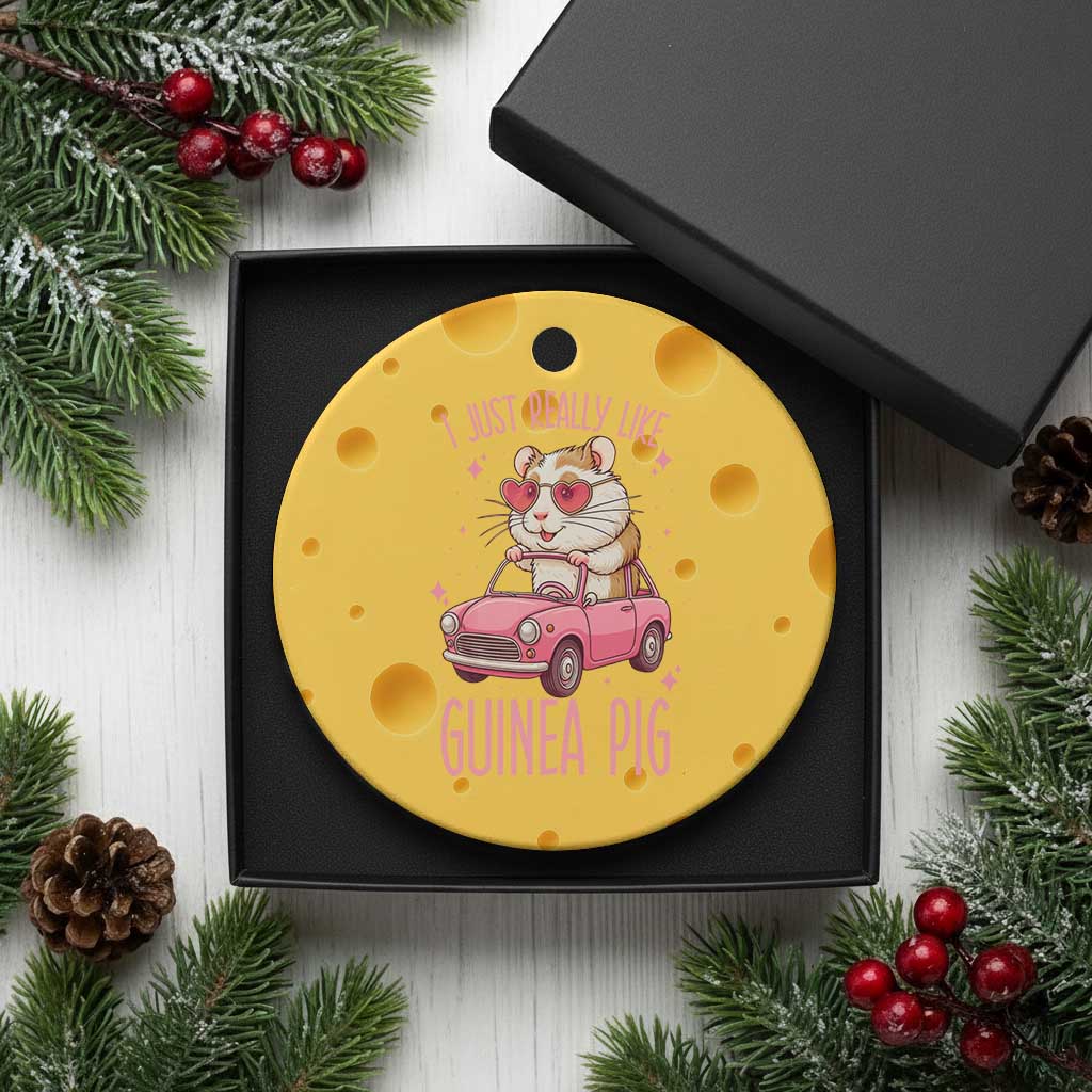 I Just Really Like Guinea Pigs Ceramic Ornament Pet Lover Gift For Girl TS12 1pc Yellow Cheese Print Your Wear