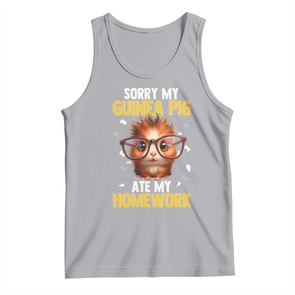 Funny My Guinea Pig Ate My Homework Tank Top Gift For Rodent Lovers TS12 Athletic Heather Print Your Wear