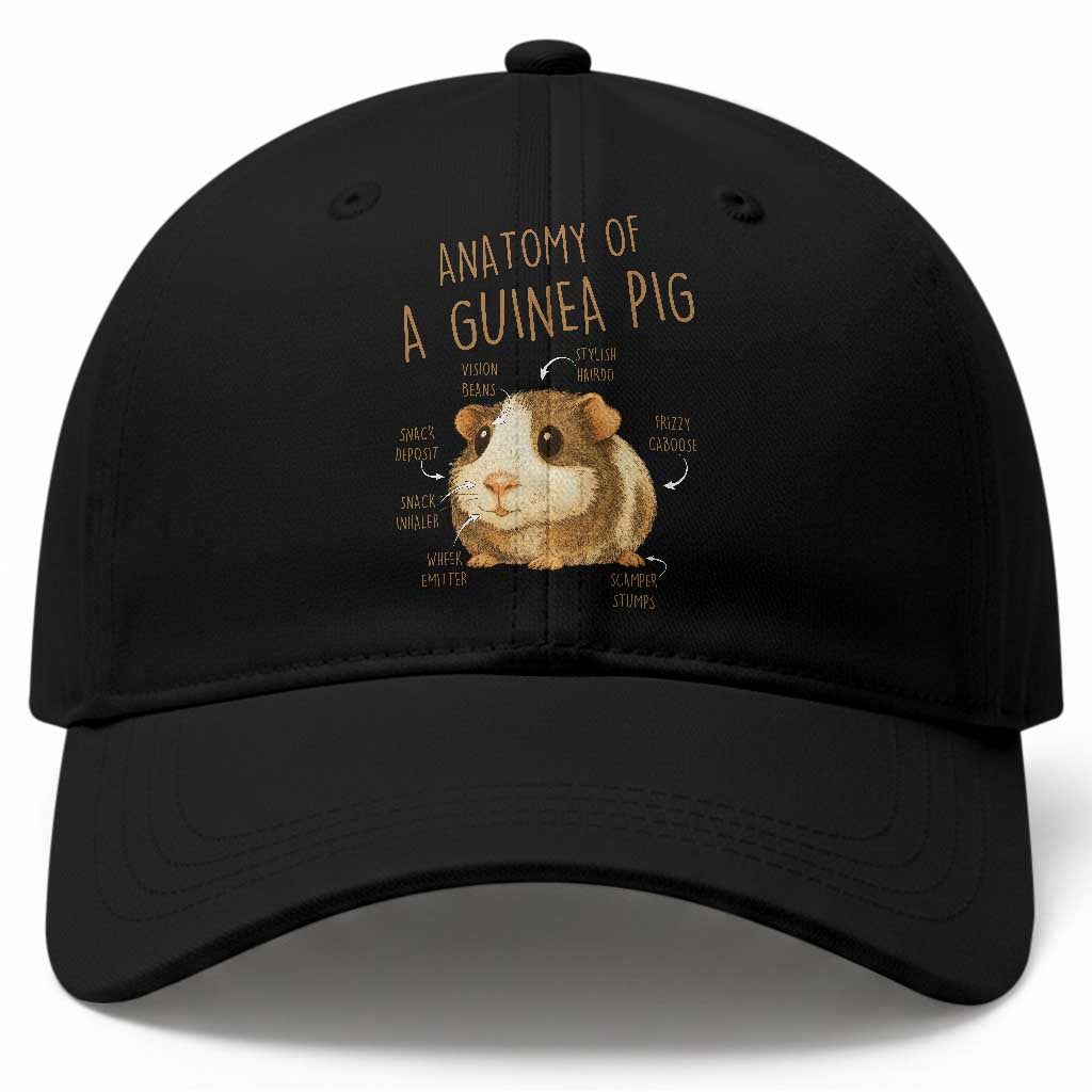 Anatomy Of A Guinea Pig Baseball Cap Funny Cavy Lover Animal Anatomy Gift TS12 Print Your Wear