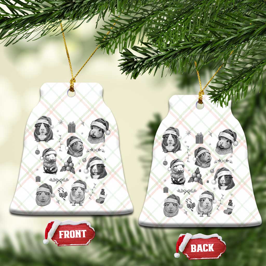 Christmas Guinea Pigs Ceramic Ornament Funny Cavy Lover Holiday Gift TS12 Print Your Wear
