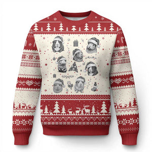 Christmas Guinea Pigs Ugly Christmas Sweater Funny Cavy Lover Holiday Gift TS12 Beige Red Print Your Wear