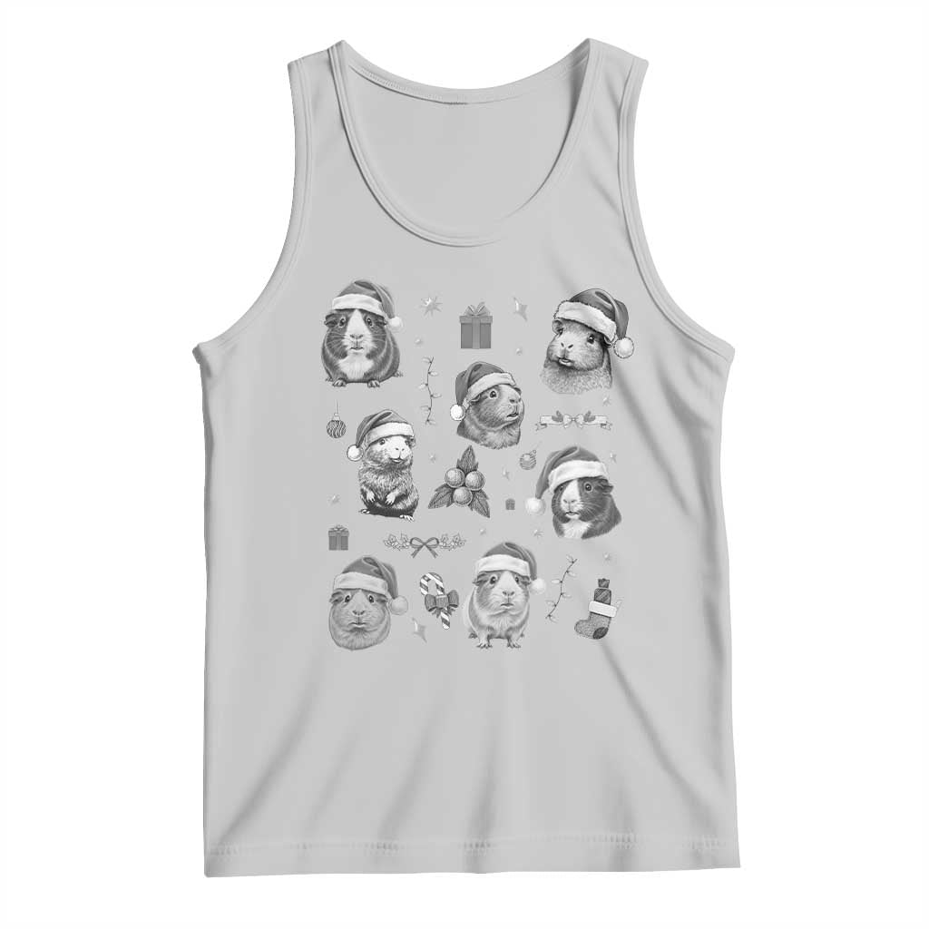 Christmas Guinea Pigs Tank Top Funny Cavy Lover Holiday Gift TS12 Ash Print Your Wear
