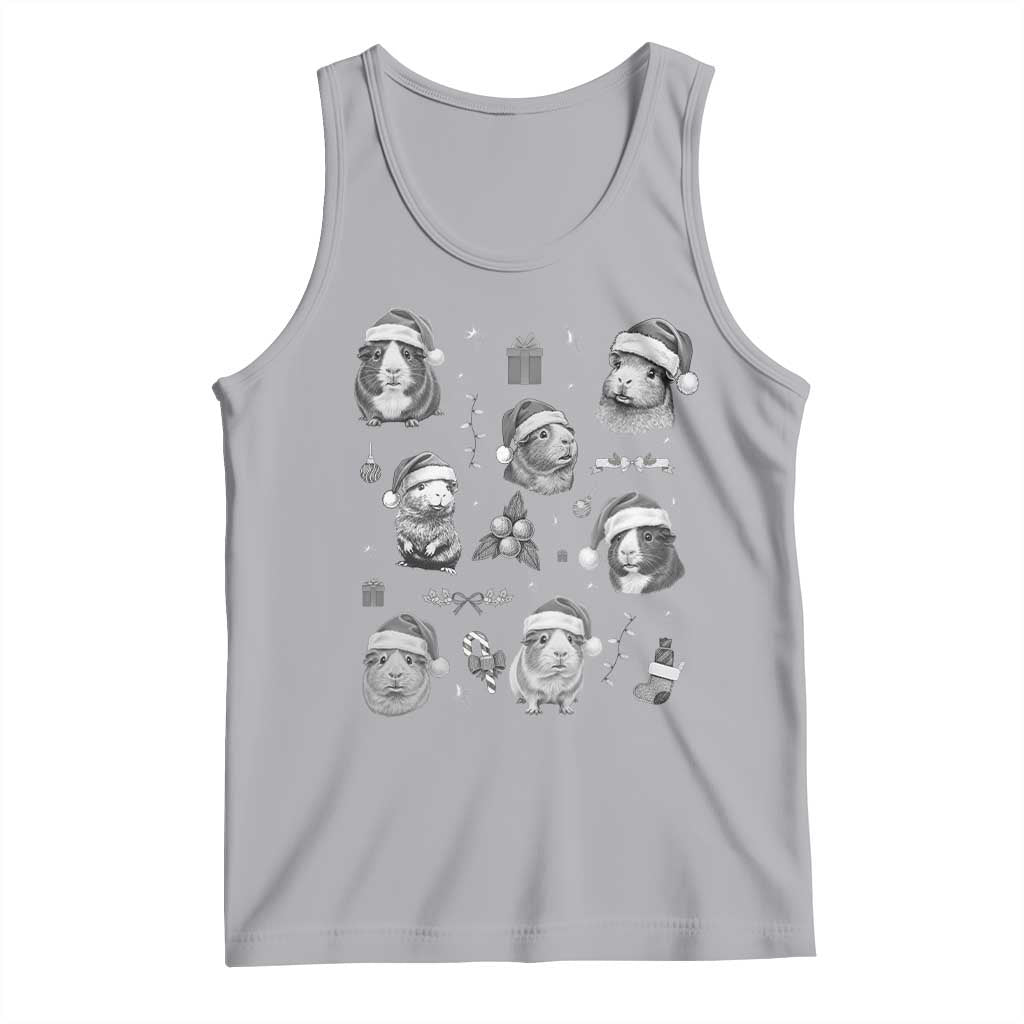 Christmas Guinea Pigs Tank Top Funny Cavy Lover Holiday Gift TS12 Athletic Heather Print Your Wear