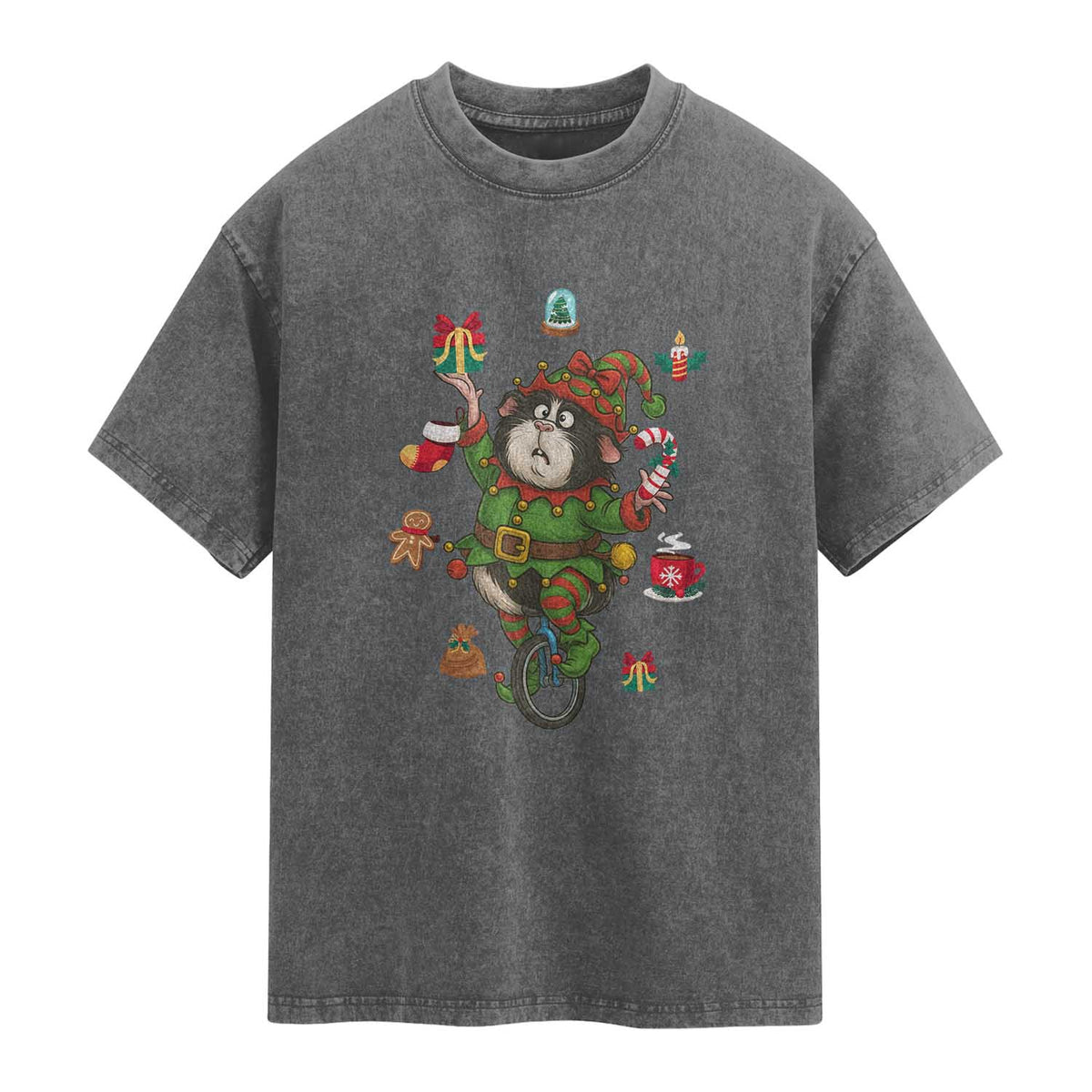 Guinea Pig Master Juggler Washed Cotton T-Shirt Funny Christmas Cavy Lover Gift