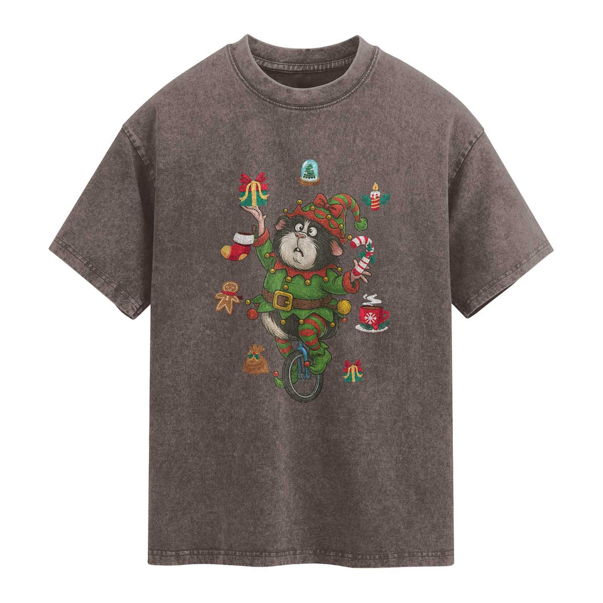 Guinea Pig Master Juggler Washed Cotton T-Shirt Funny Christmas Cavy Lover Gift