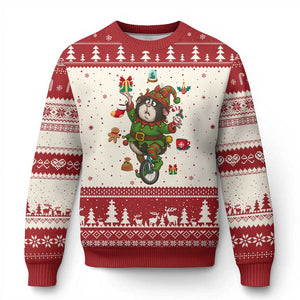Guinea Pig Master Juggler Ugly Christmas Sweater Funny Xmas Cavy Lover Gift TS12 Beige Red Print Your Wear