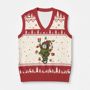 Guinea Pig Master Juggler V-Neck Knit Sweater Vest Funny Xmas Cavy Lover Gift TS12 Beige Red Print Your Wear