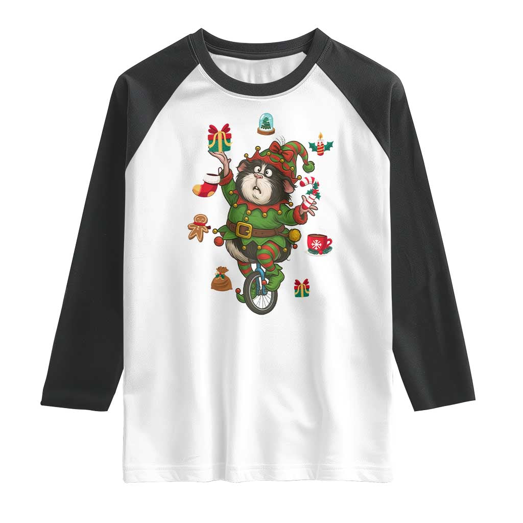 Guinea Pig Master Juggler Raglan Shirt Funny Christmas Cavy Lover Gift TS12 White Black Print Your Wear