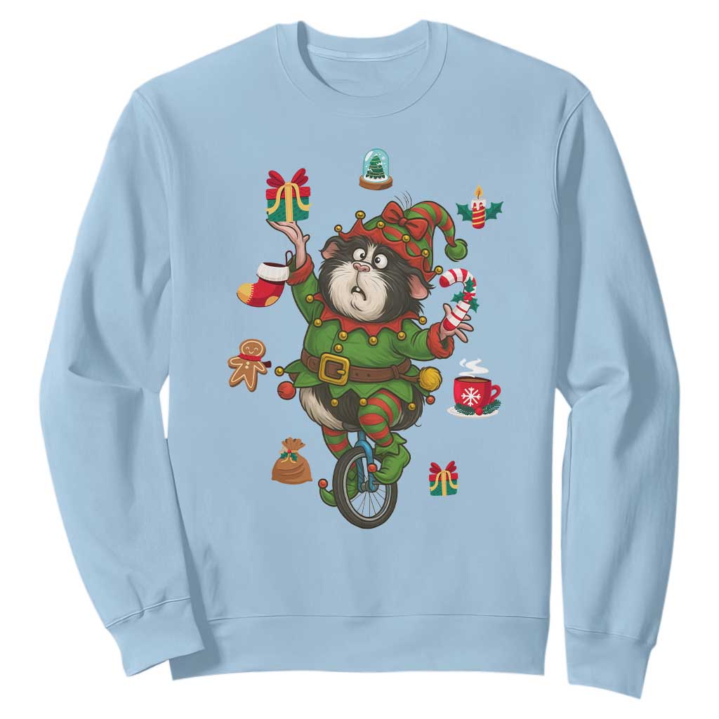 Guinea Pig Master Juggler Sweatshirt Funny Christmas Cavy Lover Gift TS12 Light Blue Print Your Wear