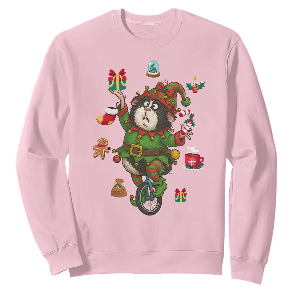 Guinea Pig Master Juggler Sweatshirt Funny Christmas Cavy Lover Gift TS12 Light Pink Print Your Wear