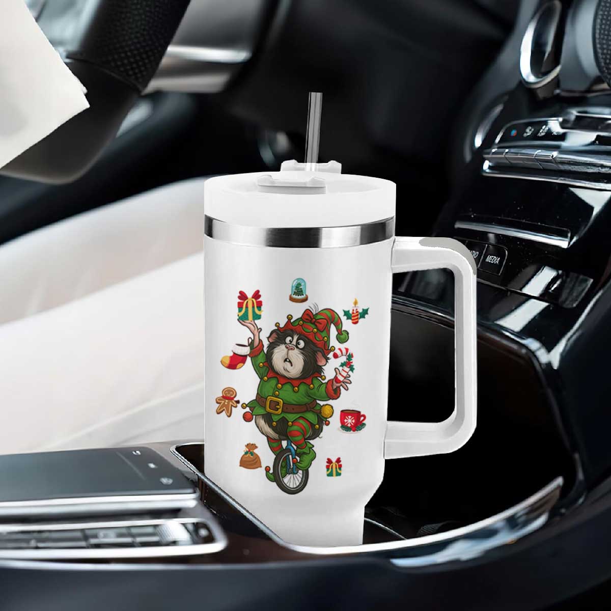 Guinea Pig Master Juggler Tumbler With Handle Funny Christmas Cavy Lover Gift TS12 Print Your Wear