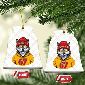Six Seven Meme Wolf Football Fan Ceramic Ornament Gen Alpha Slang Gift TS12 Print Your Wear