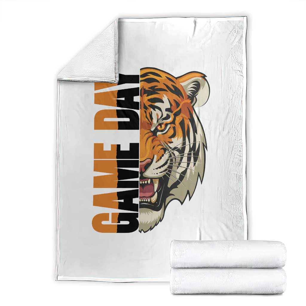 Tiger Football Lover Throw Blanket Game Day Fan Lifestyle TS12 White Print Your Wear