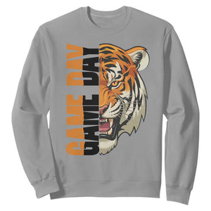 Tiger Football Lover Sweatshirt Game Day Fan Lifestyle TS12 Sport Gray Print Your Wear